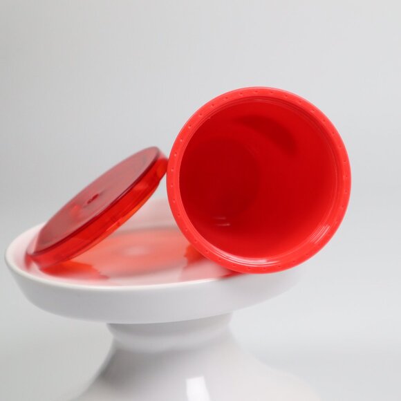 Starbucks Jelly Red Grande Tumbler Translucent Cold Cup 16 oz No Straw - Picture 5 of 5